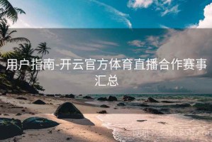用户指南-开云官方体育直播合作赛事汇总
