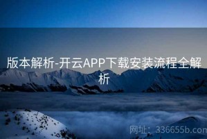 版本解析-开云APP下载安装流程全解析