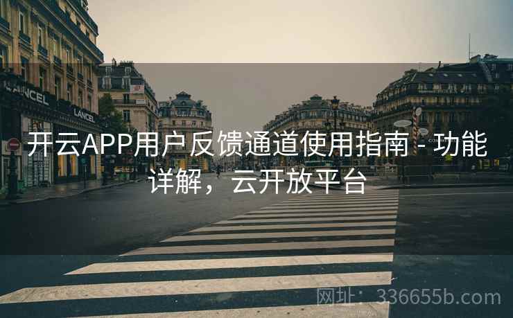 开云APP用户反馈通道使用指南 - 功能详解，云开放平台